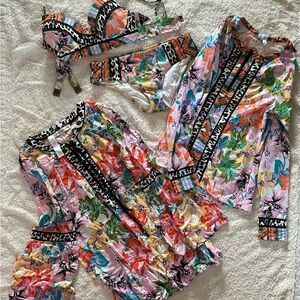 Nanette Lepore Multicolor Floral Swim Set